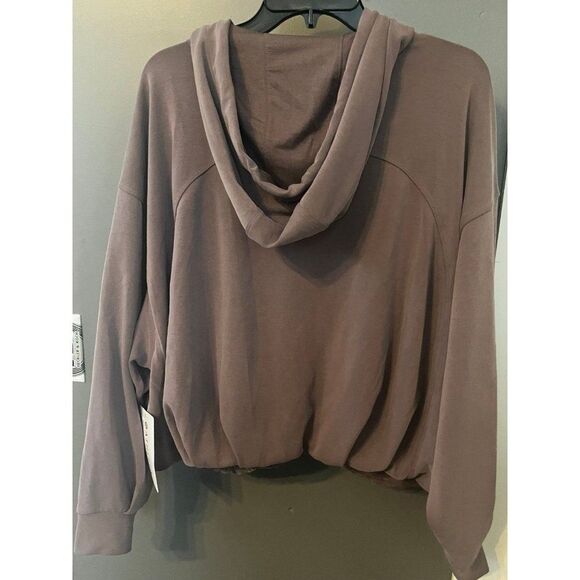 Athleta size 1x Alicia keys collection jacket sweatshirt mauve purple color nwt - Picture 4 of 5